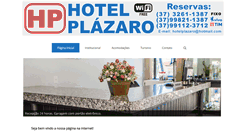 Desktop Screenshot of hotelplazaro.com.br