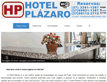 Tablet Screenshot of hotelplazaro.com.br